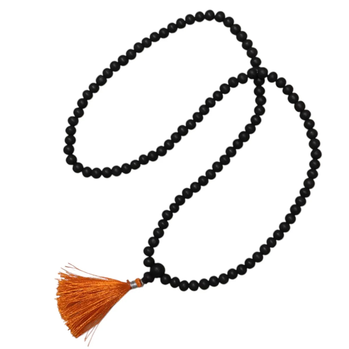 Divya Karungali Black Beaded Tassel Mala